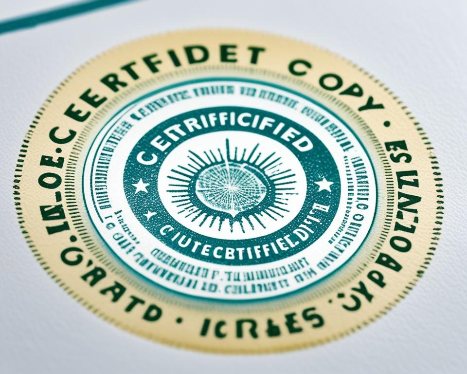 Certified True Copy Attestation Services 